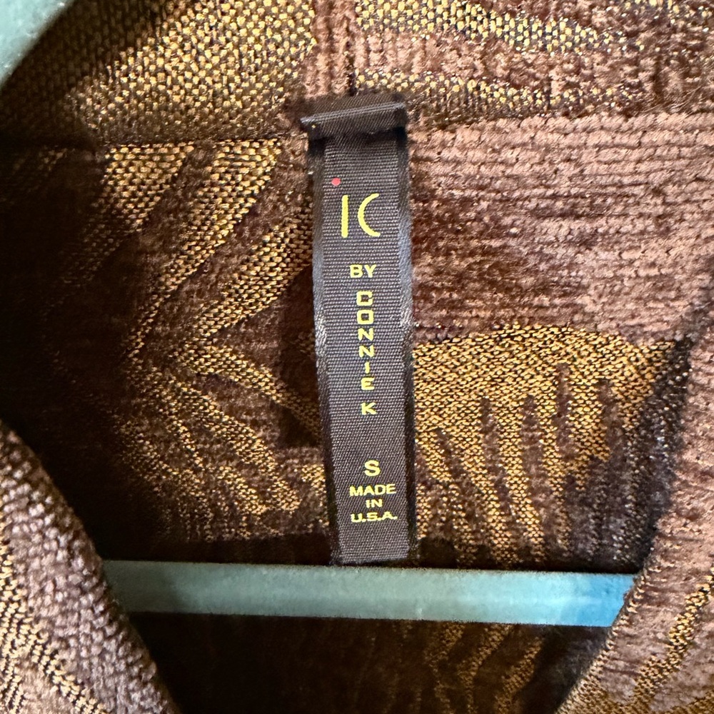 Ic Collection Patchwork Brown Duster Jacket. Size… - image 6